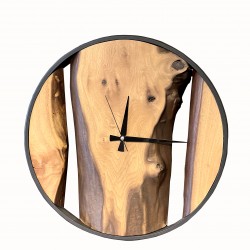 Live edge wooden wall clock